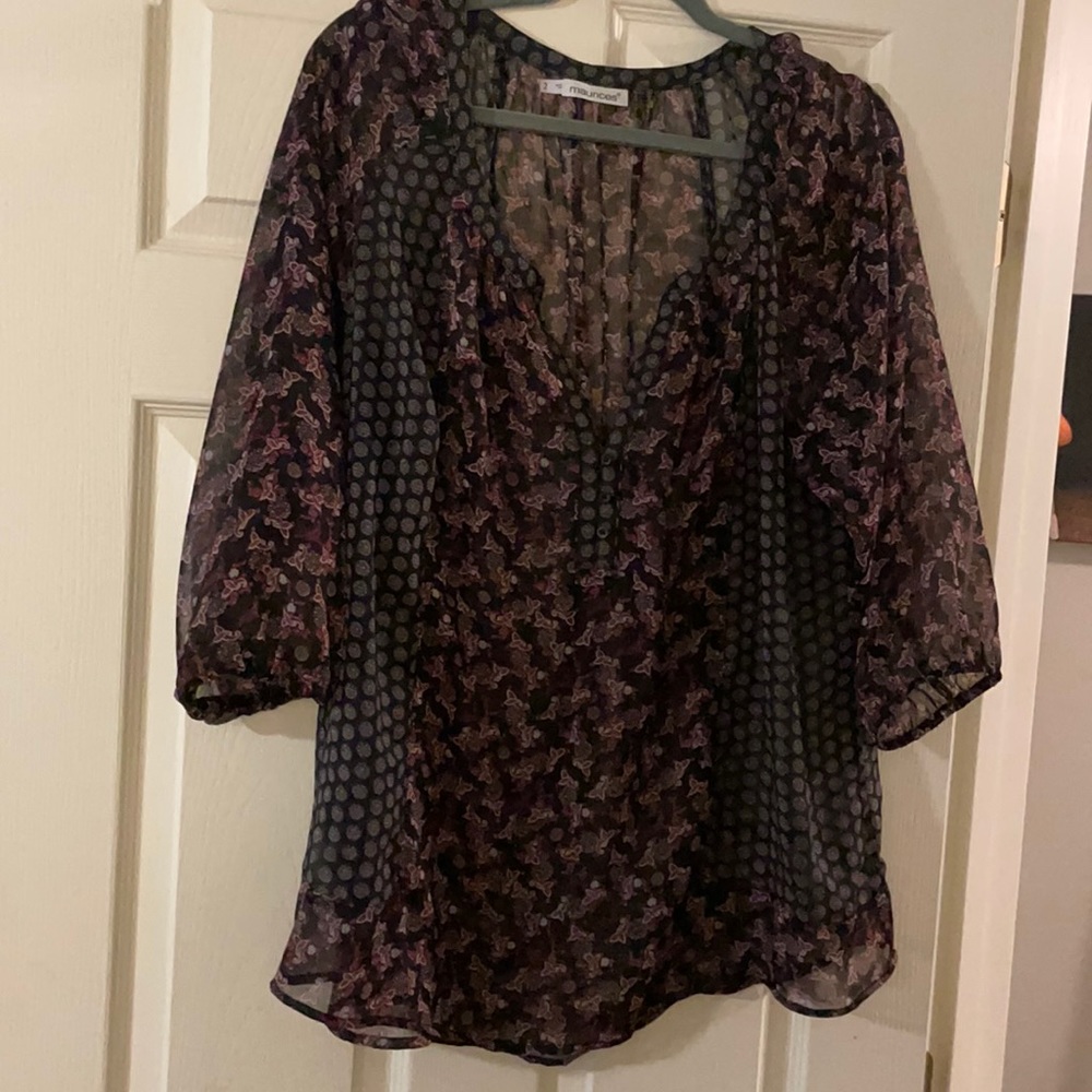 Woman’s sheer blouse